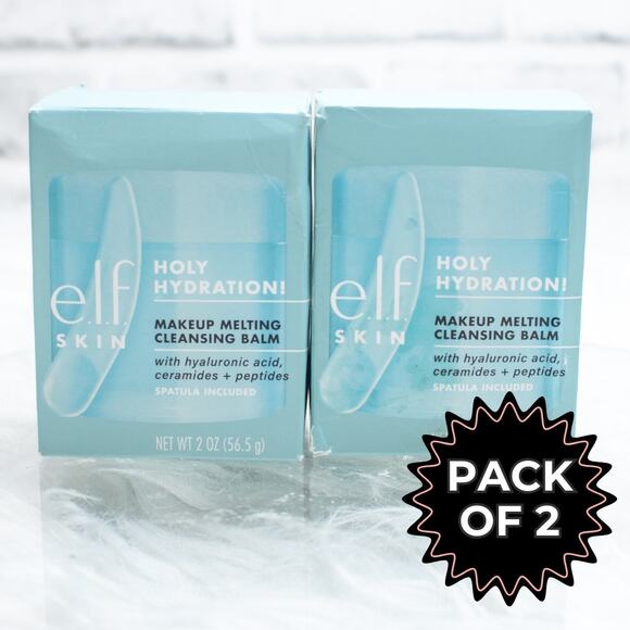 E.L.F Holy Hydration! Makeup Melting Cleansing Balm Face Cleanser & Makeup 2PK - Picture 1 of 7